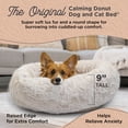 thumbnail image 2 of Best Friends by Sheri The Original Calming Donut Dog Bed – Washable Plush Pet Bed for Medium Breeds up to 45 lbs, Lux Faux Fur, Oyster, Medium (30" x 30"), 2 of 8