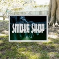 thumbnail image 5 of Smoke Shop Yard Sign 10 Pack of 18 Inch x 24 Inch Double Sided Weatherproof Heavy-Duty Plastic with Stake | Tobacco Products, CBD Sales, Professional Display | Made in USA, 5 of 7