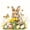 White Green Brown, variant on Erosebridal Cute Rabbit Kids Twin Sheet Sets,Cartoon Gnome Colorful Easter Eggs Bedding For Girls Teens 3-Piece