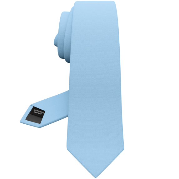 Sky Blue Tie Premium Mens Gabardine Matt Powder Pale Blue Necktie Tuxedo Cornflower Color Glacier Baby Blue Corbatas (Light Blue, Standard 2.75")