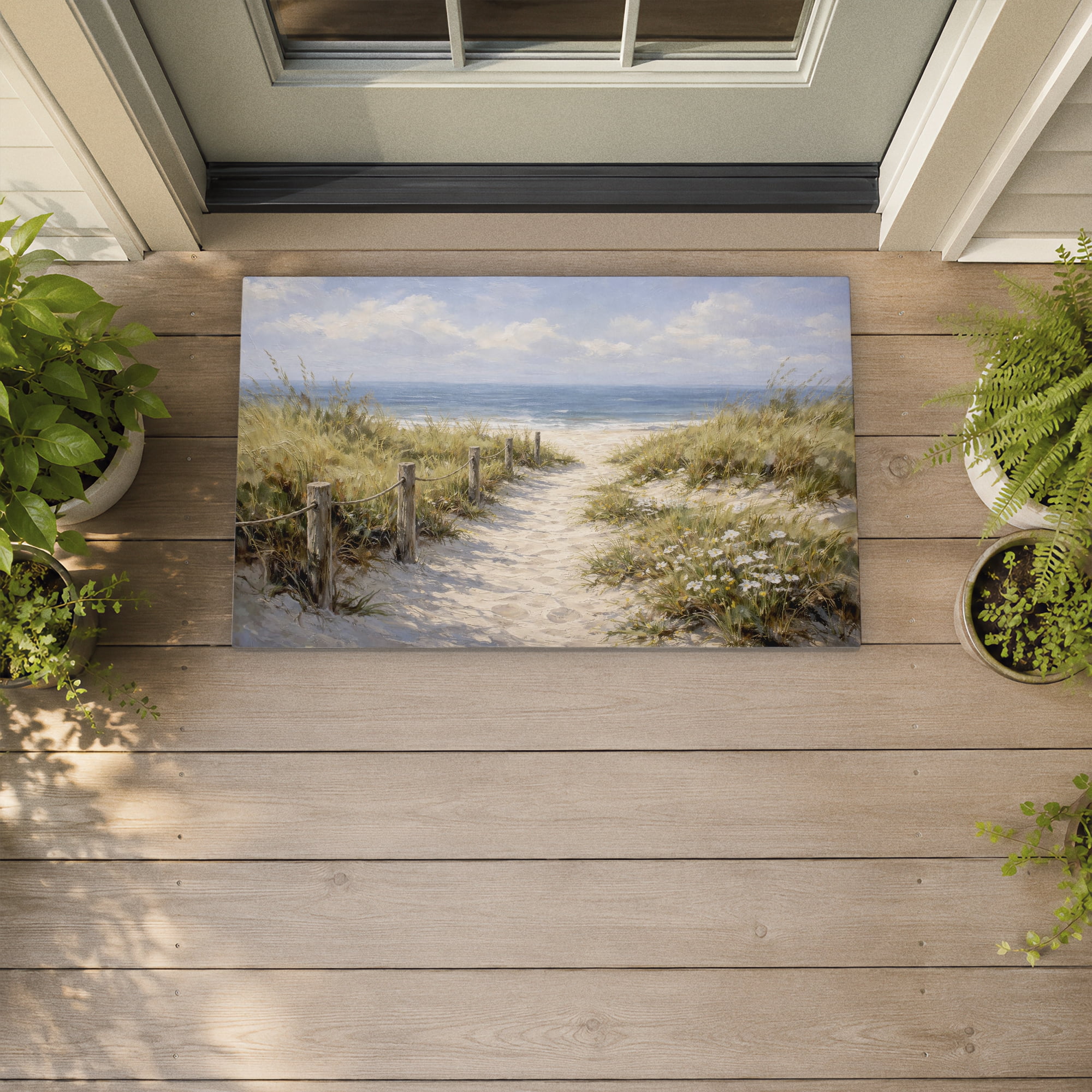 Stupell Industries Sandy Beach Pathway Printed Outdoor Door Floor Mat, design by Ziwei Li