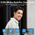 thumbnail image 5 of Touch Screen Wireless Earbuds Bluetooth Headphones with 50H Playtime, Noise Cancelling Headphones with Mic IPX7 Waterproof in Ear Earphones for Pad Android/iOS Phones Gifts for Women Men, Black, 5 of 9