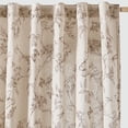 thumbnail image 1 of Cortinas Jinchan de lino floral, 213 x 213 cm, estampado de mariposas, color topo, 1 of 8