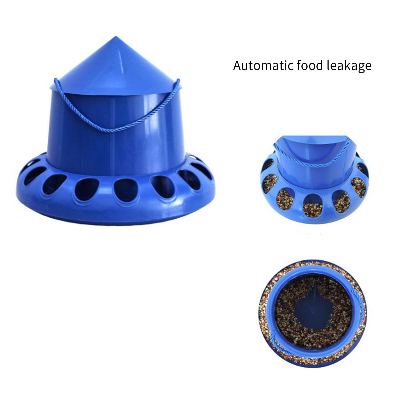 Automatic Pigeons Feed Dispenser LeakProof Bird Feeder for Efficient Feeding Reduces Waste Poultry Coops Feeding Device