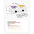 thumbnail image 3 of Large Capacity 1200ML Dual Wax Warmer, Professional Hair Removal Wax Heater with 2 Pots, Fast & Even Heatin, 3 of 11