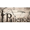 thumbnail image 2 of Allen, Kimberly 14x9 Black Ornate Wood Framed with Double Matting Museum Art Print Titled - Patience Fishing, 2 of 4