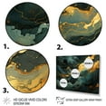 thumbnail image 3 of Designart "Earth Element Stones Mosaic in Boho Style II" Oversized Geometric Wall Art - Bohemian Gold Boho Mosaic Hallway Wall Art Decor, 3 of 4