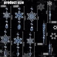 thumbnail image 2 of Dalrosia 32PCS Crystal Christmas Ornaments Crystal Hanging Snowflakes Acrylic Xmas Tree Icicle Drop Crystal Decorations with Hooks for Christmas Snow Party Winter, 2 of 6