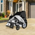 thumbnail image 2 of 210D Oxford Cloth Dust Cover Waterproof Wheelchair Storage Cover Dustproof Windproof UV-proof Bottom Contraction Design for Electric Wheelchairs Indoors & Outdoors, 2 of 6