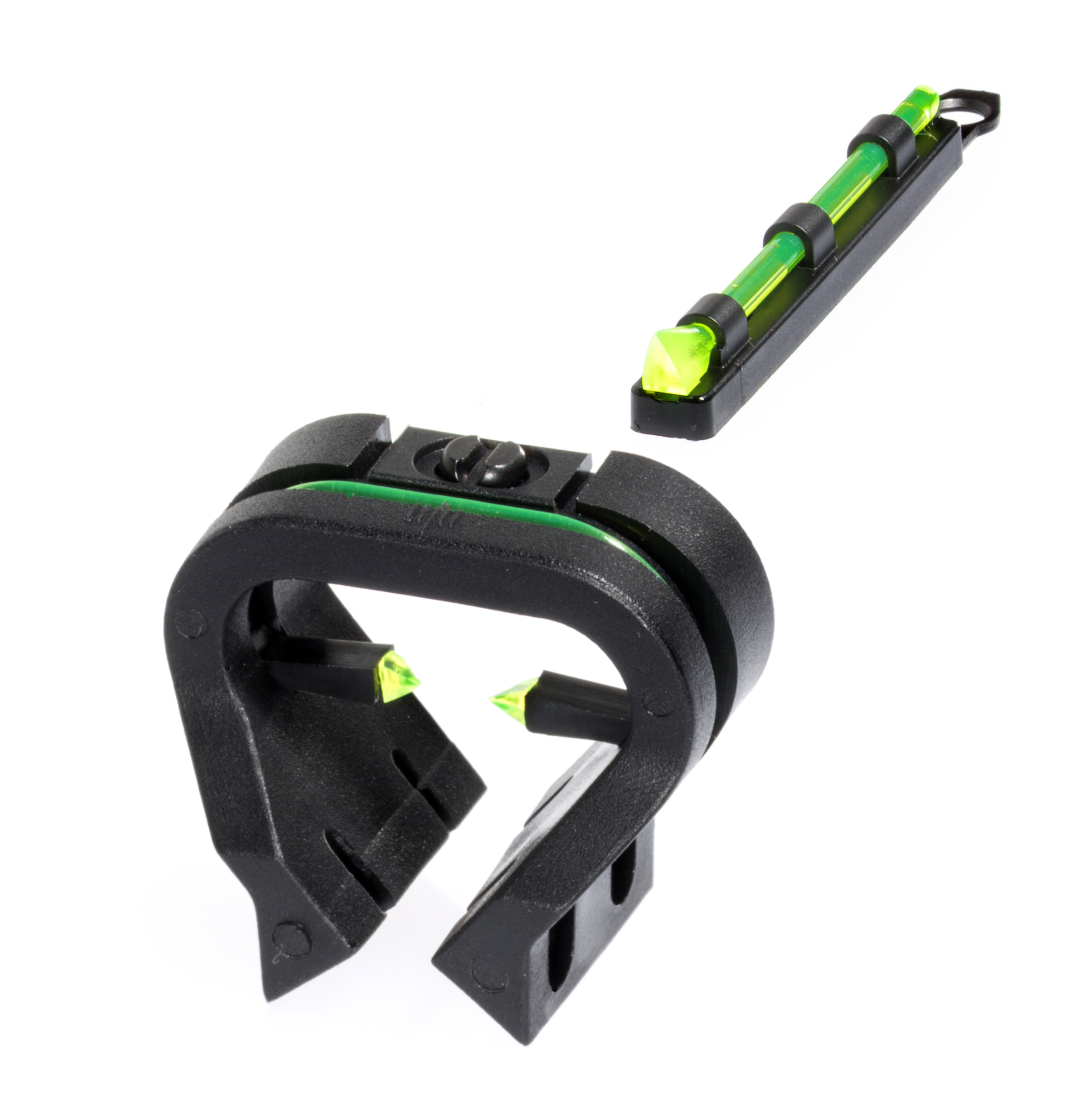 HIVIZ TriViz Front & Rear Shotgun Sight Set for turkey or deer hunting.