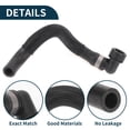thumbnail image 4 of Unique Bargains Radiator Hose Heater Hose No.30792933 for Volvo XC90 2007-2014 Black Rubber 1 Pc Warm Air Inlet Pipe Good Sealing, 4 of 7