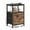 Black/Brown/1P, variant on Alvantor Bedside Table Charging Station Nightstand with Fabric Drawers, End Side Table for Bedroom Living Room