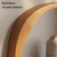 thumbnail image 5 of Irregular Asymmetrical Wall Mirror 30"×20" with Solid Wood Frame, Organic Mid-Century Modern Decorative Wall Mirror for Bedroom, Bathroom & Entryway, 5 of 9