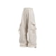 thumbnail image 1 of Amzcrzy Pantalones Cargo Para Mujer: Amplios, Cintura Elástica Con Cordón, Pierna Ancha Y2k, Estilo Paracaídas/Harem, Múltiples Bolsillos, Aptos Para Senderismo, Moda Hip Hop, Tallas M-2XL Beige, 1 of 6