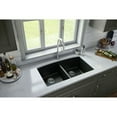 thumbnail image 3 of Karran Usa QU-710-BL Quartz Qu 32" Undermount Double Basin Quartz Composite Kitchen Sink -, 3 of 5