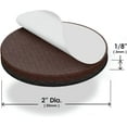 thumbnail image 4 of Slipstick GorillaPads Non Slip Furniture Pads/Gripper Feet Floor Protectors (Set of 16) Premium 2 Inch Round Self Adhesive Rubber Stoppers for Furniture Legs, Black, CB151-16, 4 of 4