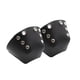 thumbnail image 3 of 1 par de protectores de dedos para patines de ruedas, equipo de cuero Artificial, puntera deportiva extraíble Negro kusrkot Protectores de dedos de skate, 3 of 5