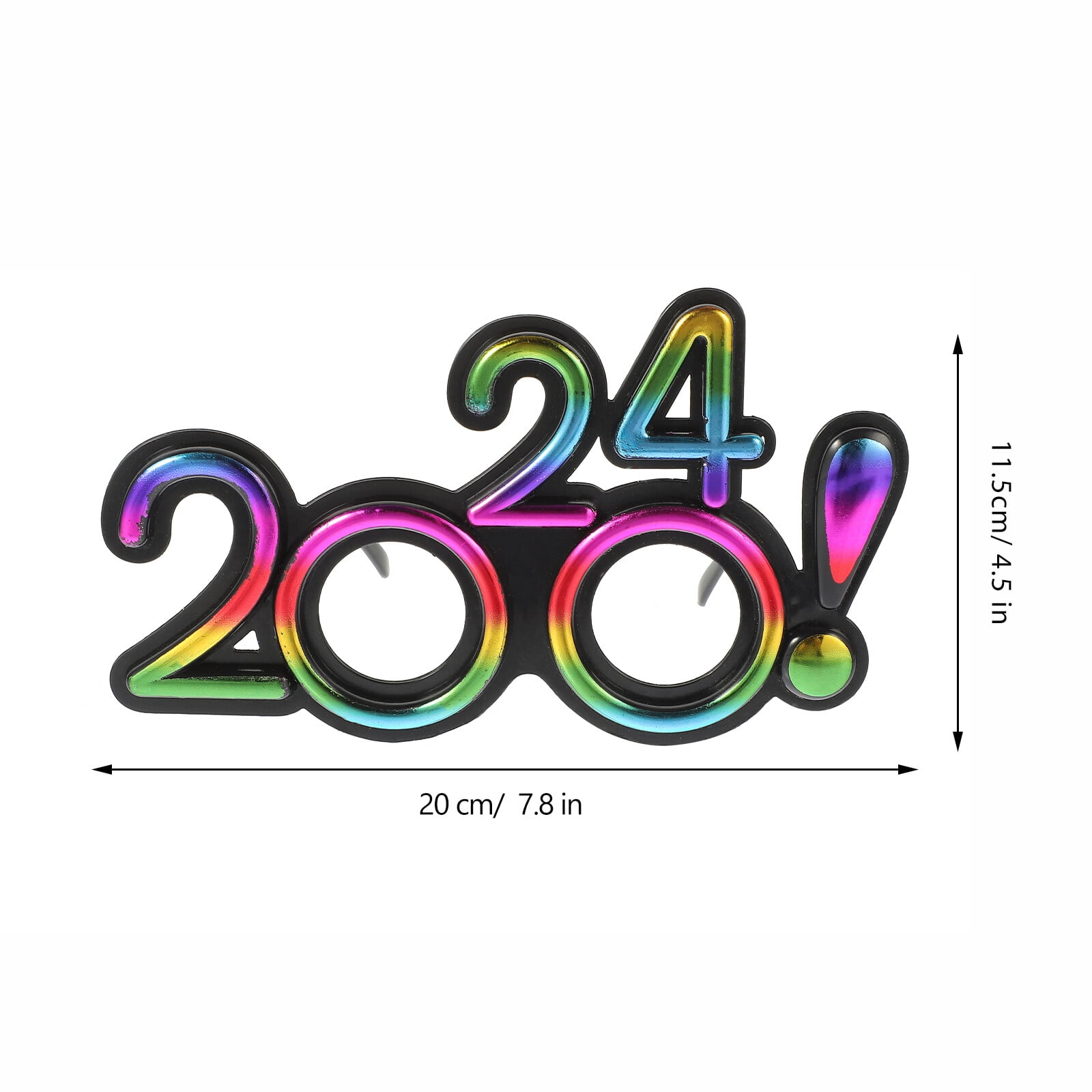 New Year 2024 Glasses Prop Eyeglasses Photo Booth Prop 2024 New Year's