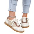 thumbnail image 2 of Willtoo Women's Retro Fashion Sneakers Casual Low Top Cow Faux Suede Walking Shoes, 2 of 4