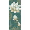 thumbnail image 2 of Daphne, Brissonnet 15x32 Gold Ornate Wood Framed with Double Matting Museum Art Print Titled - Lotus Dream IIB, 2 of 4