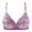 Purple, variant on Women's Embroidered Floral Push-Up Bra - Underwire, US 34-42, Nylon, Sexy/Casual, Supportive Design