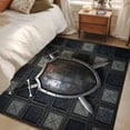 thumbnail image 4 of Kitchen Mats for Floor 3x5 Ft, Farmhouse Shields Non Slip Area Rugs for Kitchen Bedroom Entryway, Modern Vintage Shabby Chic Plaid Washable Carpet Runner Rug Floor Mats for Bedroom Home Decor, 4 of 8