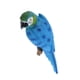 thumbnail image 5 of Figura decorativa de loro, figura de pared, decoración de pared, figura de valla, valla de balcón 31cm Look Left Blue, 5 of 9