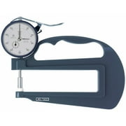 Mitutoyo 504-7322S 0-1 in. 001 in. Dial Thickness Gage, 4.75 in. Deep Throat, Ceramic Anvils