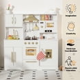 thumbnail image 6 of AILEEKISS Wood Kids Play Kitchen, Pretend Kitchen Playset for Children Age 3 Years up, White, 6 of 11