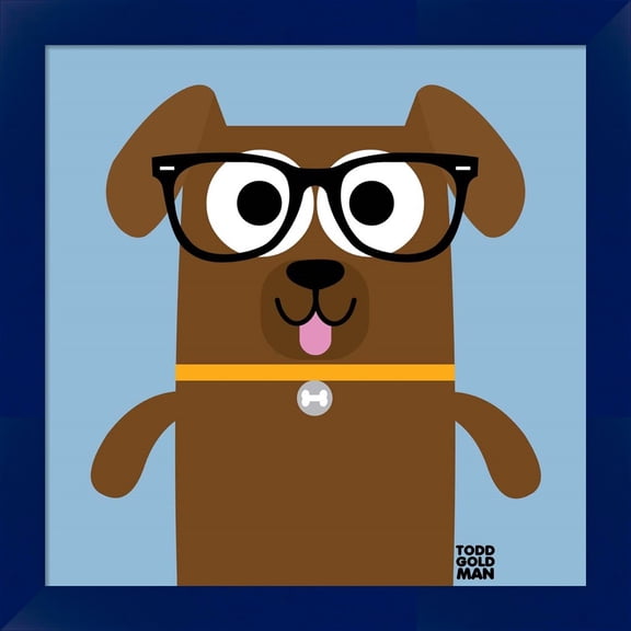 Great Art Now Bow Wow Labrador by Todd Art, Framed Wall Art, 14W x 14H