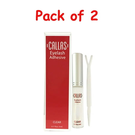 Callas Eyelash Adhesive / Clear / Latex Free / Pack of (Best Glue For Latex Clothing)