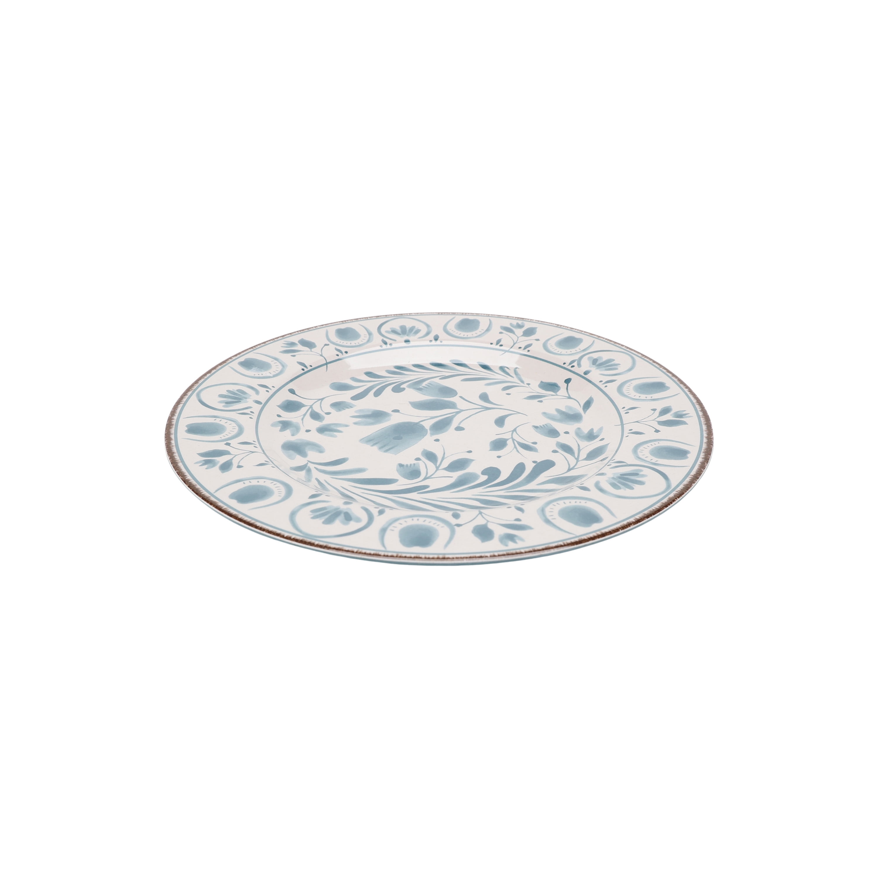 Better Homes & Gardens 11-inch Round Bamboo Melamine Dinner Plate, Blue