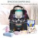 thumbnail image 5 of Fotbe Modern Abstract Colorful Skull C Mochila Maternidad - Lona de Sarga Impermeable, Mochila de Pañales de Gran Capacidad con Múltiples Bolsillos y Correas Ajustables, 5 of 6