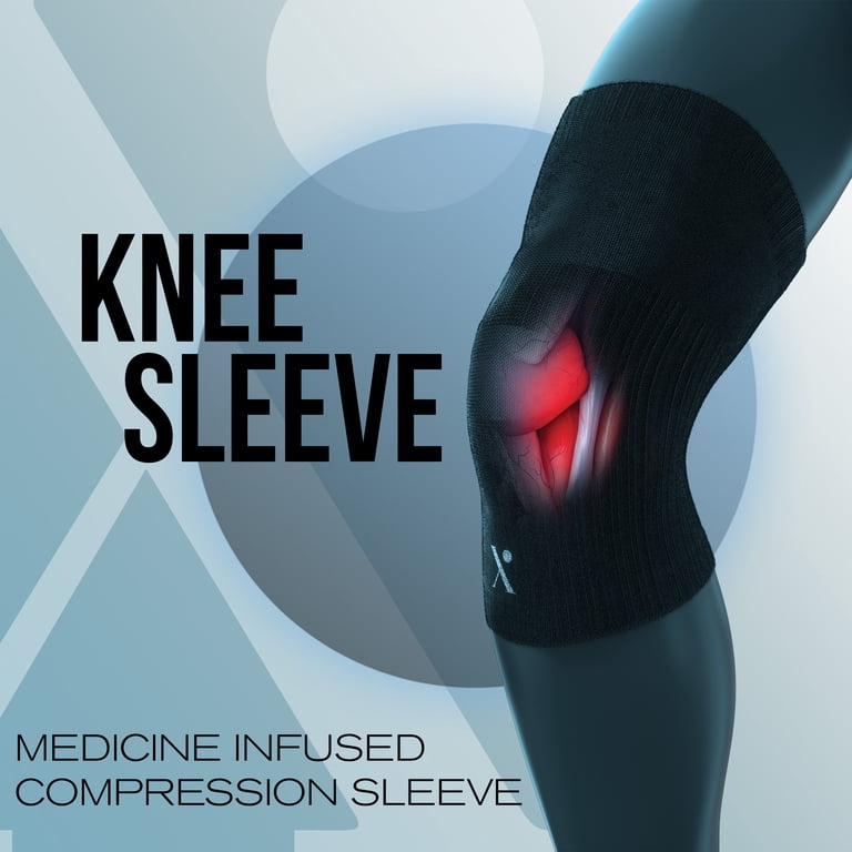 UOG Premium Knee Sleeves With Black Diamond Carbon - Compression Support For Arthritis, Gym, Sports & Recovery (Black, XL)