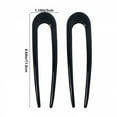 thumbnail image 5 of VANIDO 2 Pieces Metal French Hair Pins U Shaped Hair Pins Vintage Forks Sticks Pin for Updo Buns Women Hairstyle Accessories, 5 of 8