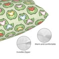 thumbnail image 5 of Salouo Cute Chubby Frog Pattern Pillow Cases,1PC Pillow Covers with Envelope Closure Decorative Pillow Case for Bed Couch,Pillows Not Included-16"x24", 5 of 6