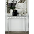 thumbnail image 3 of DecMode 32" x 37" White Wood Glam Console Table, 3 of 5