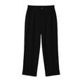 thumbnail image 3 of Women's Casual Solid Button Front Straight Wide Leg Pants, 3 of 5