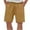 Coffee, variant on Erwazi Mens Cotton Linen Shorts Casual Drawstring Bermuda Shorts Stretch Summer Beach Wear