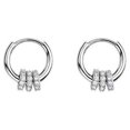 thumbnail image 1 of Guardurnaity 2 piezas mujer pendiente con colgante decoración joyería portátil Festival cumpleaños adorno pendientes para boda Casual Ropa, zapatos y accesorios Miscelánea Plata, 1 of 6
