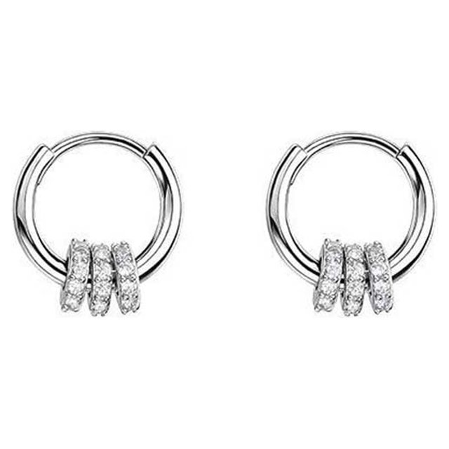 Guardurnaity 2 piezas mujer pendiente con colgante decoración joyería portátil Festival cumpleaños adorno pendientes para boda Casual Ropa, zapatos y accesorios Miscelánea Plata