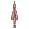 thumbnail image 3 of Loewten Step Drill Bit, High Toughness High Speed Steel Drill Bit, High Wear Resistance Not Easy To Break Cobalt Coating For Perforating Various Materials Deburring, 3 of 7