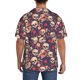 thumbnail image 3 of Balery Skull rock music record Camisa Casual de Manga Corta con Botones para Hombre, Texturizada, Estilo Cubano, para Playa, Verano-Small, 3 of 5