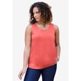 thumbnail image 3 of Roaman's Women's Plus Size Scalloped Cardigan And Tank Set, 3 of 6