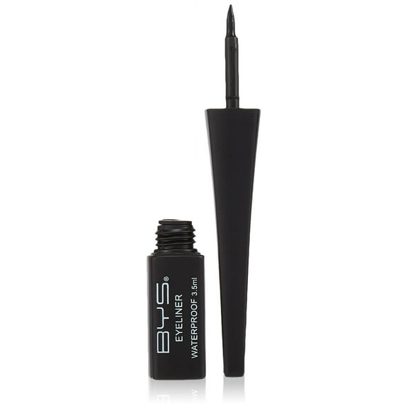 BYS Waterproof Smudgeproof Fine Tip Liquid Eyeliner Makeup Black 3.5ml
