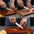 thumbnail image 3 of WELLSTAR Kitchen Knife Set 3 Piece， Chef Utility Paring Knife，German Steel  with Professional G10 Handle, 3 of 8