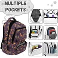 thumbnail image 6 of Yspwyqan Construction Truck Kids Boys Backpack, 600D Polyester Purple Dots Multi-Pocket Bookbag, Adjustable Straps for Elementary Middle, Back to School Supplies, 6 of 7