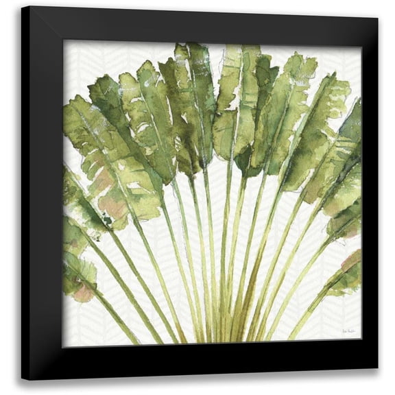 Audit, Lisa 12x12 Black Modern Framed Museum Art Print Titled - Mixed Greens VIII