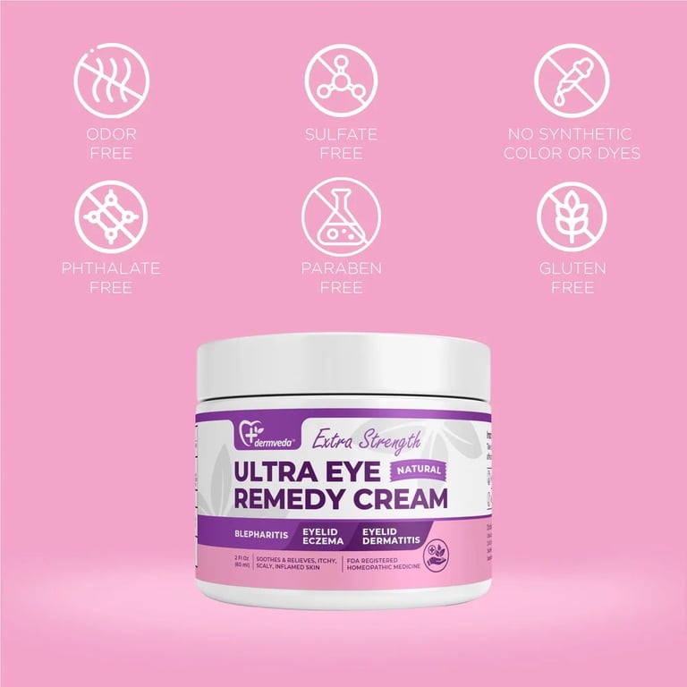 Dermveda Extra Strength Eye Cream – Homeopathic Treatment for