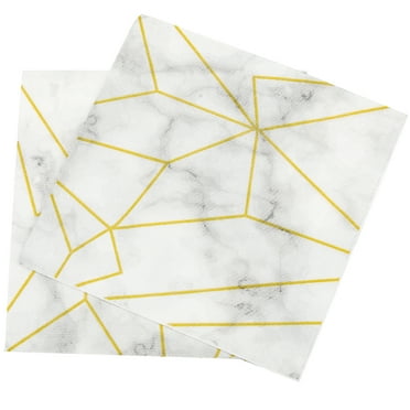 2 Bags Marble Napkins Bathroom Hand Guest Towels Paper Decorative Birthday Floral
